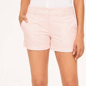 Loft Outlet Striped Flamingo Shorts 4" Inseam Size